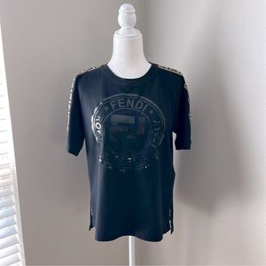 Fendi 2019 Women’s Zucca FF Logo T-Shirt - S